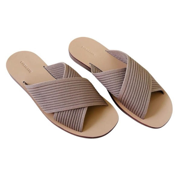 Everlane The Day Crossover Sandal Reknit Light Taupe - Picture 2 of 7